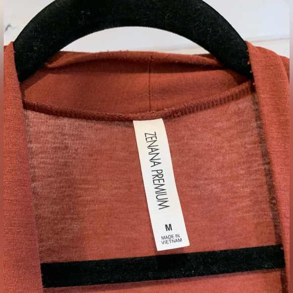 Zenana Premium | Rusty Orange Duster Cardigan - Picture 6 of 7